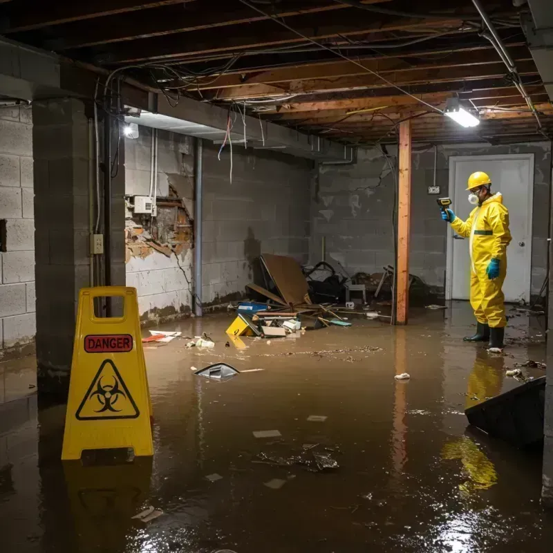 Flooded Basement Electrical Hazard in Palo Pinto, TX Property